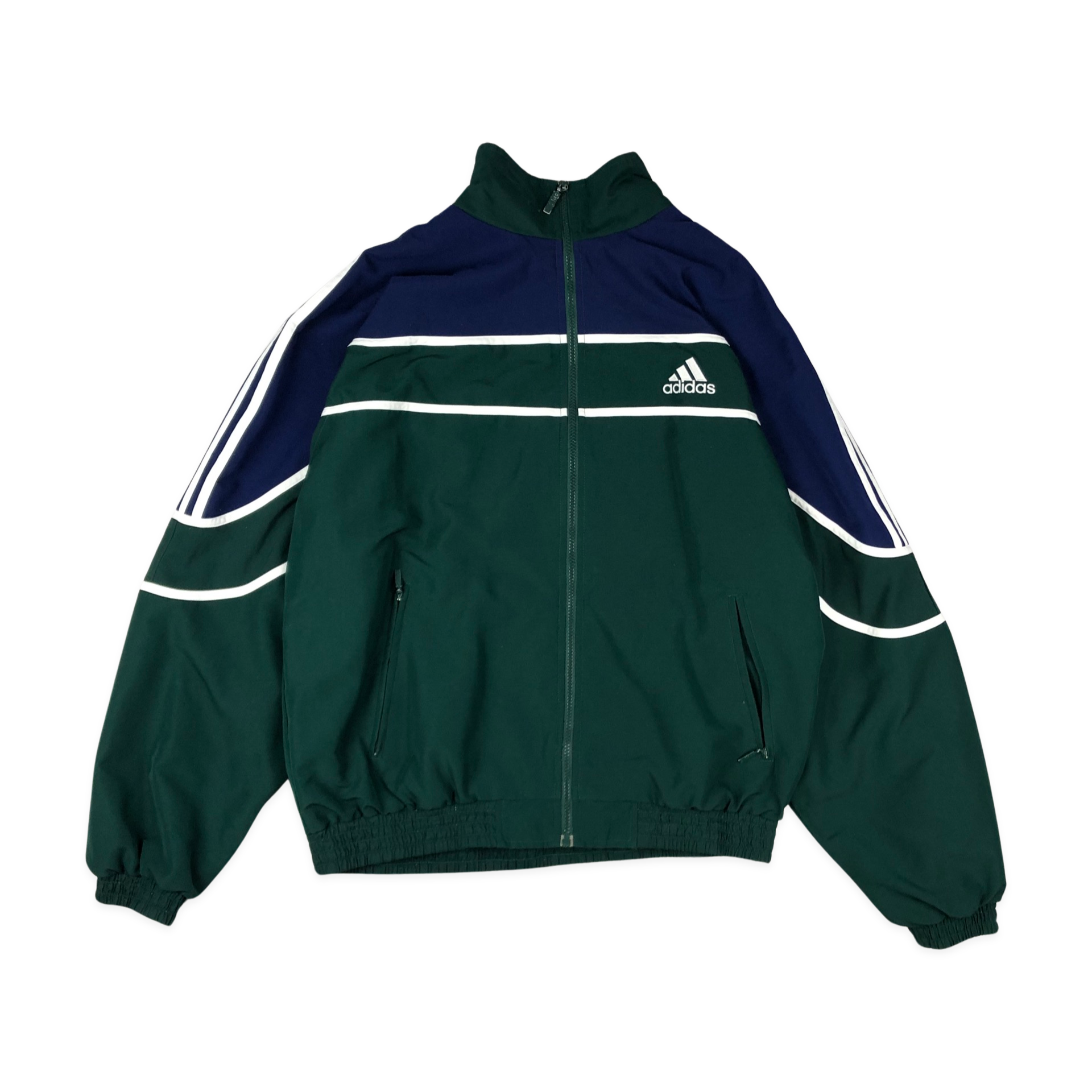 Green and hot sale blue adidas jacket