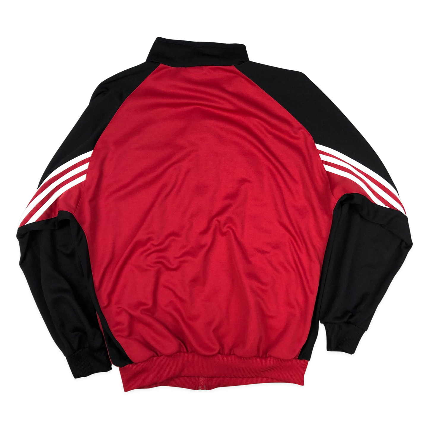 Vintage 90s Adidas Red and Black Zip-up Track Jacket 3XL