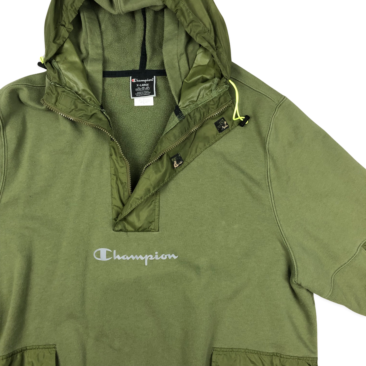 Preloved Champion Green Hoodie XXL