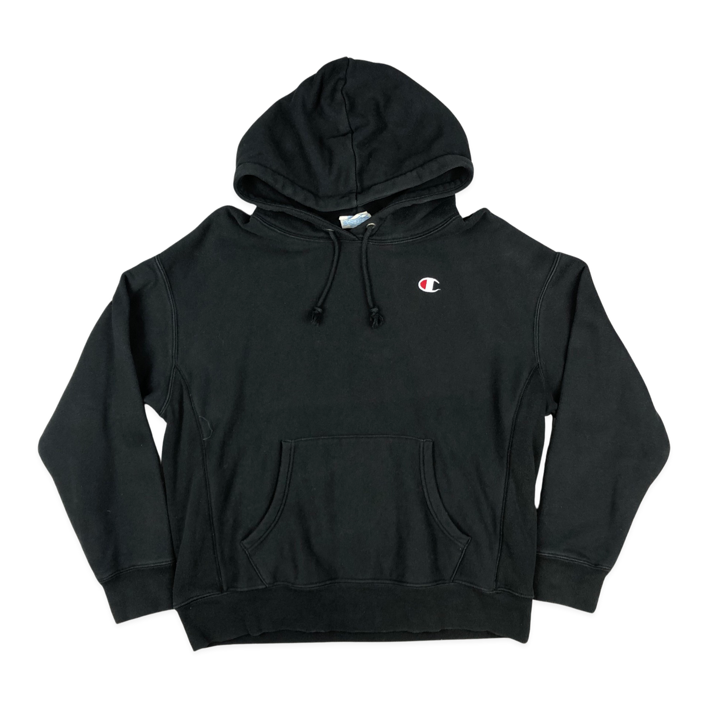 Vintage Champion Reverse Weave Black Hoodie XL