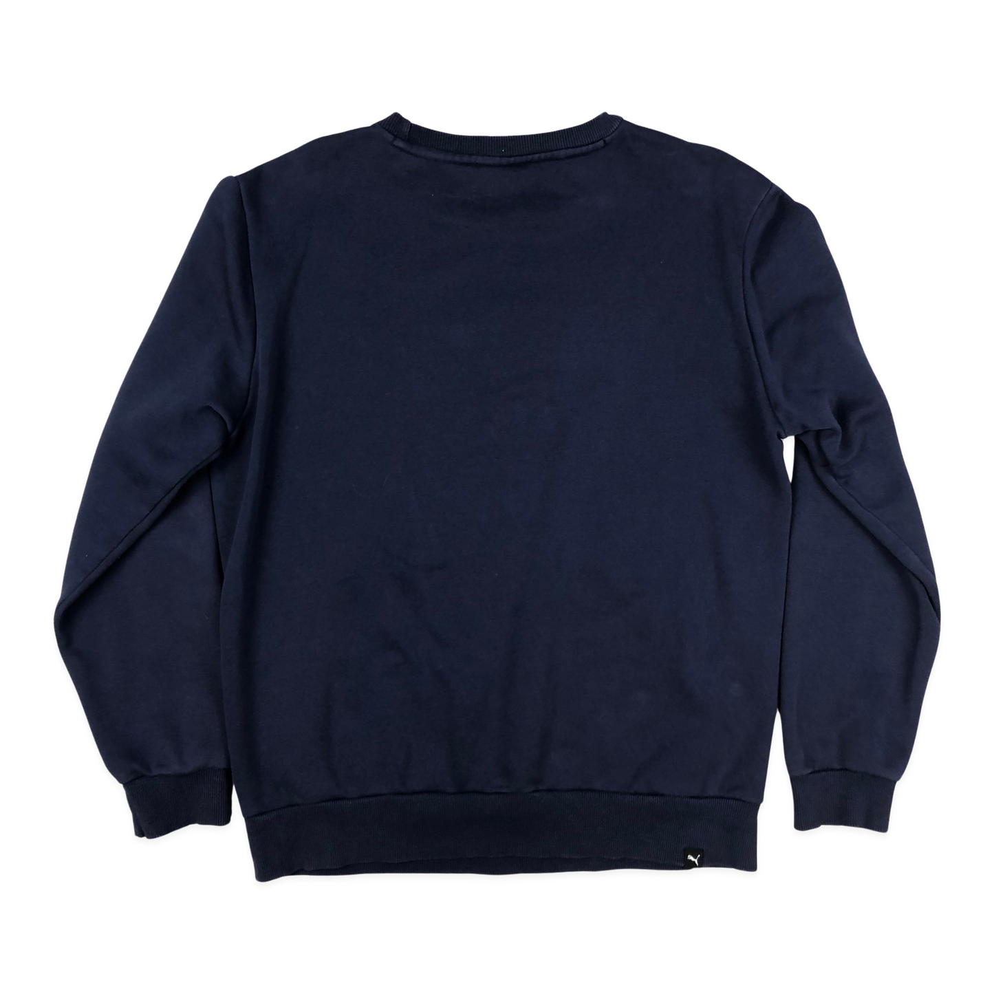 Vintage Puma Navy and Grey Sweatshirt L