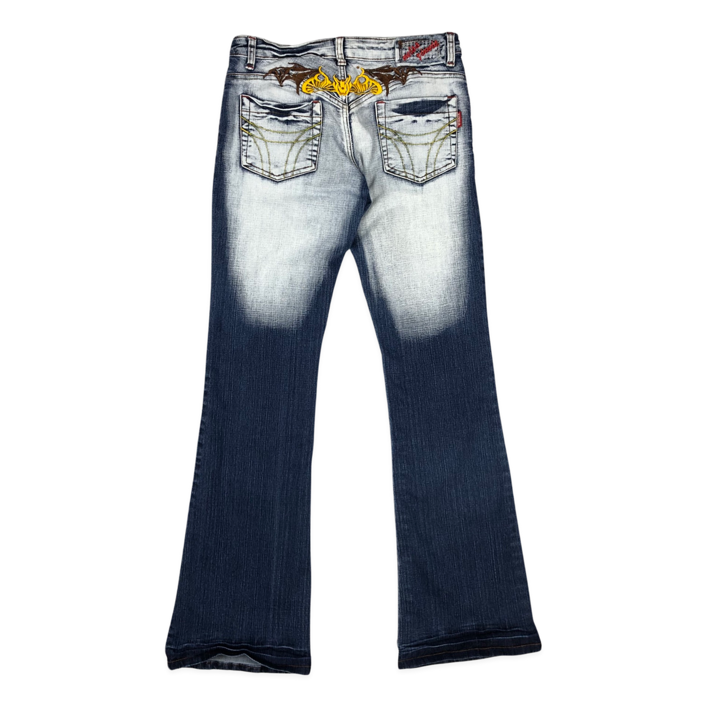 Vintage Y2K Embroidered Flared Jeans 30W 33L