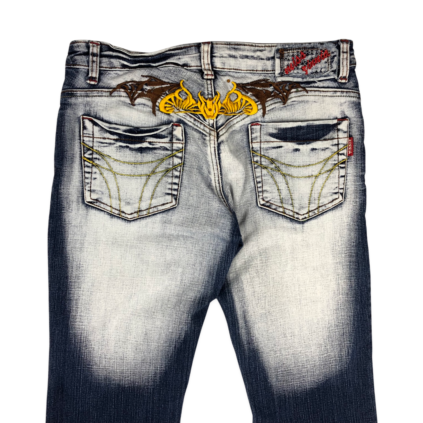 Vintage Y2K Embroidered Flared Jeans 30W 33L