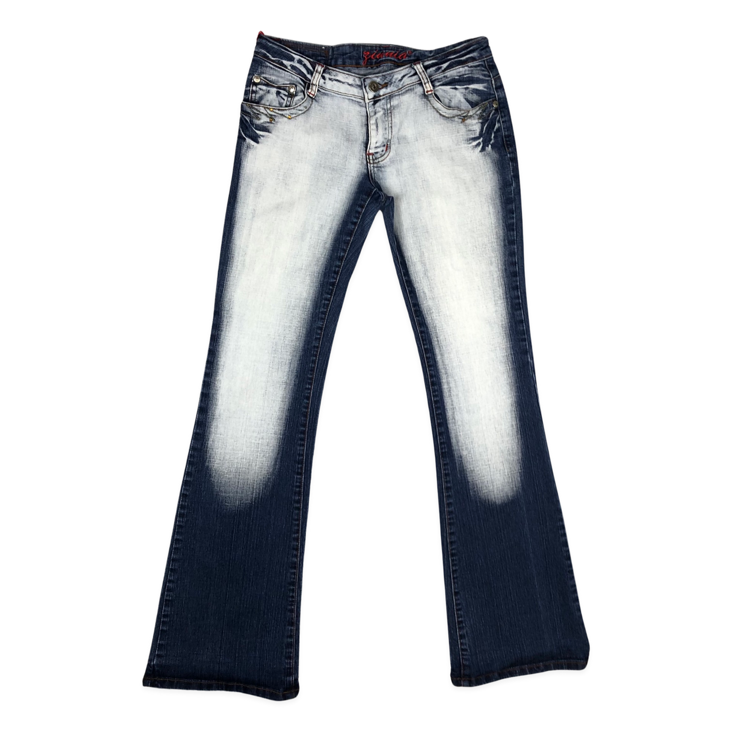 Vintage Y2K Embroidered Flared Jeans 30W 33L