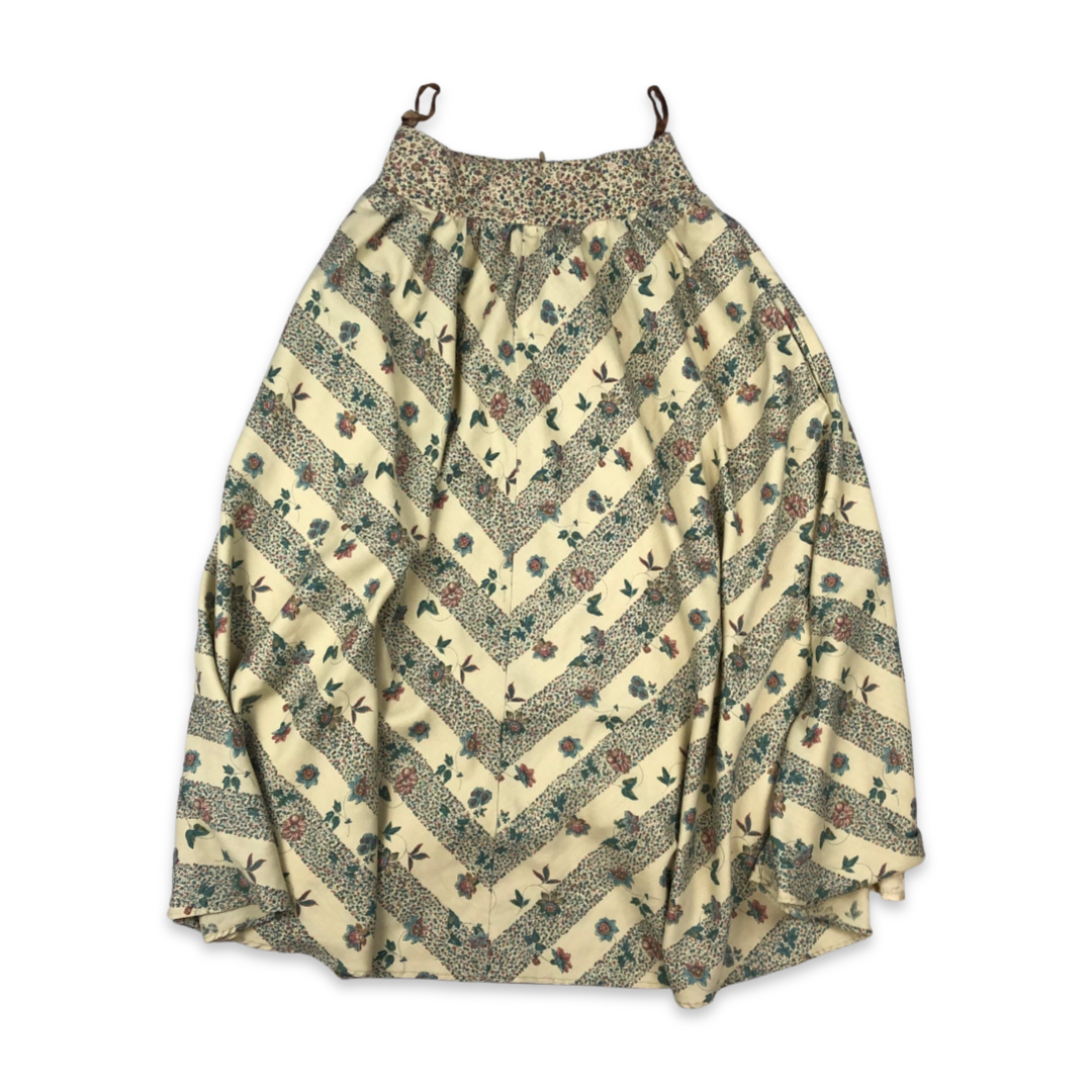 Vintage Floral Print A-Line Midi Skirt 6