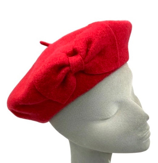 Vintage Red Bow Beret