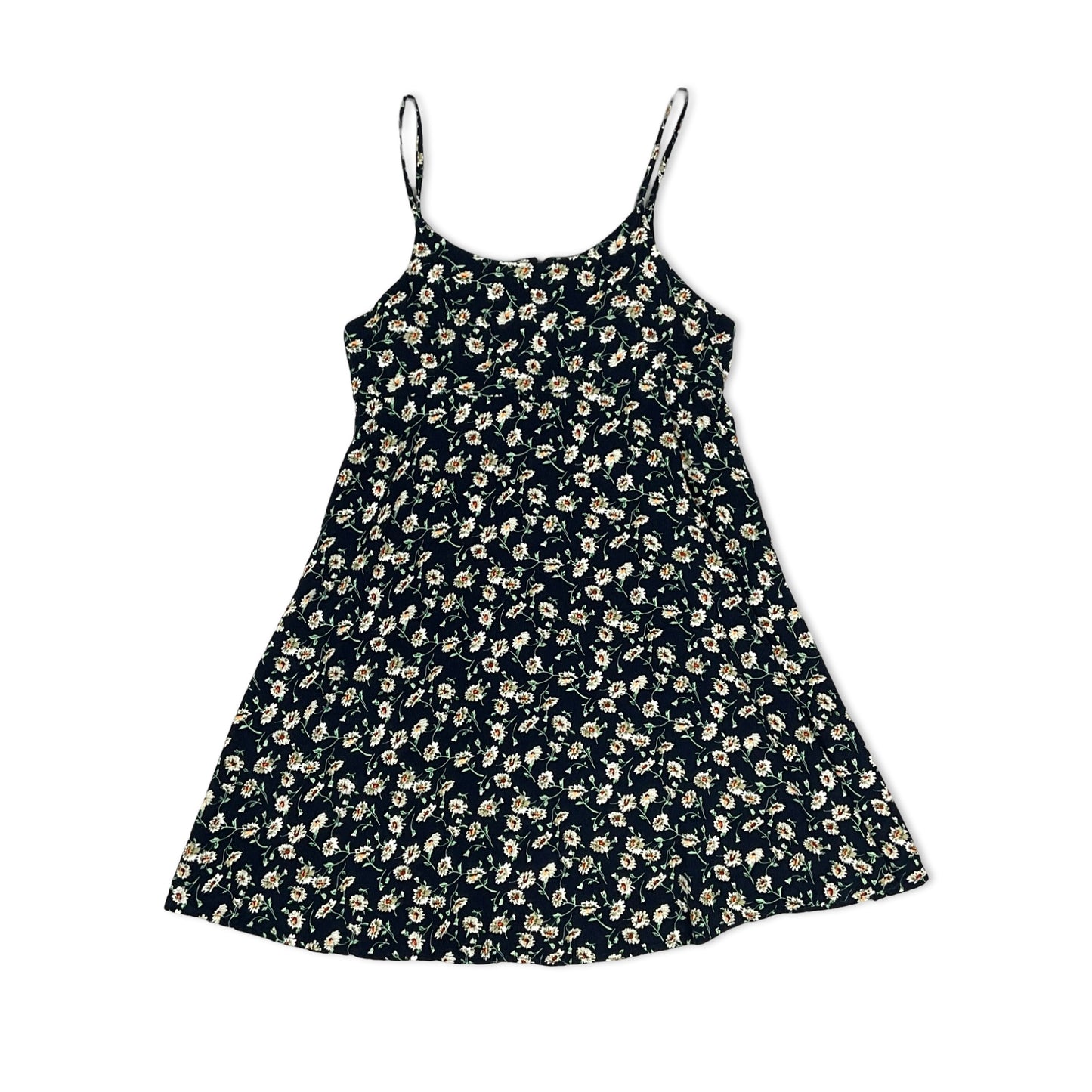 Vintage Navy & White Floral Mini Dress 4 6