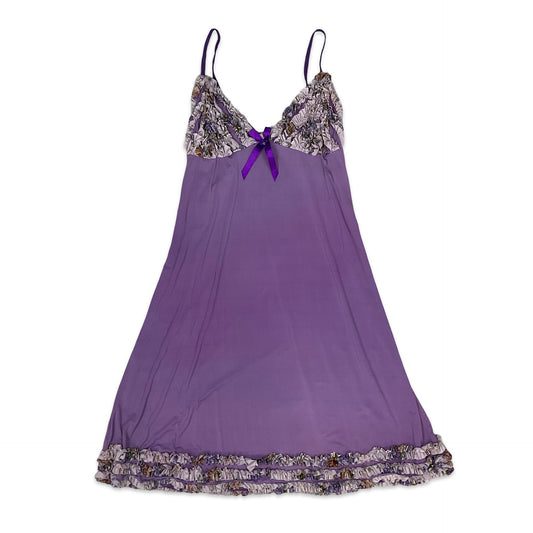 90s Purple Slip Dress 12 14