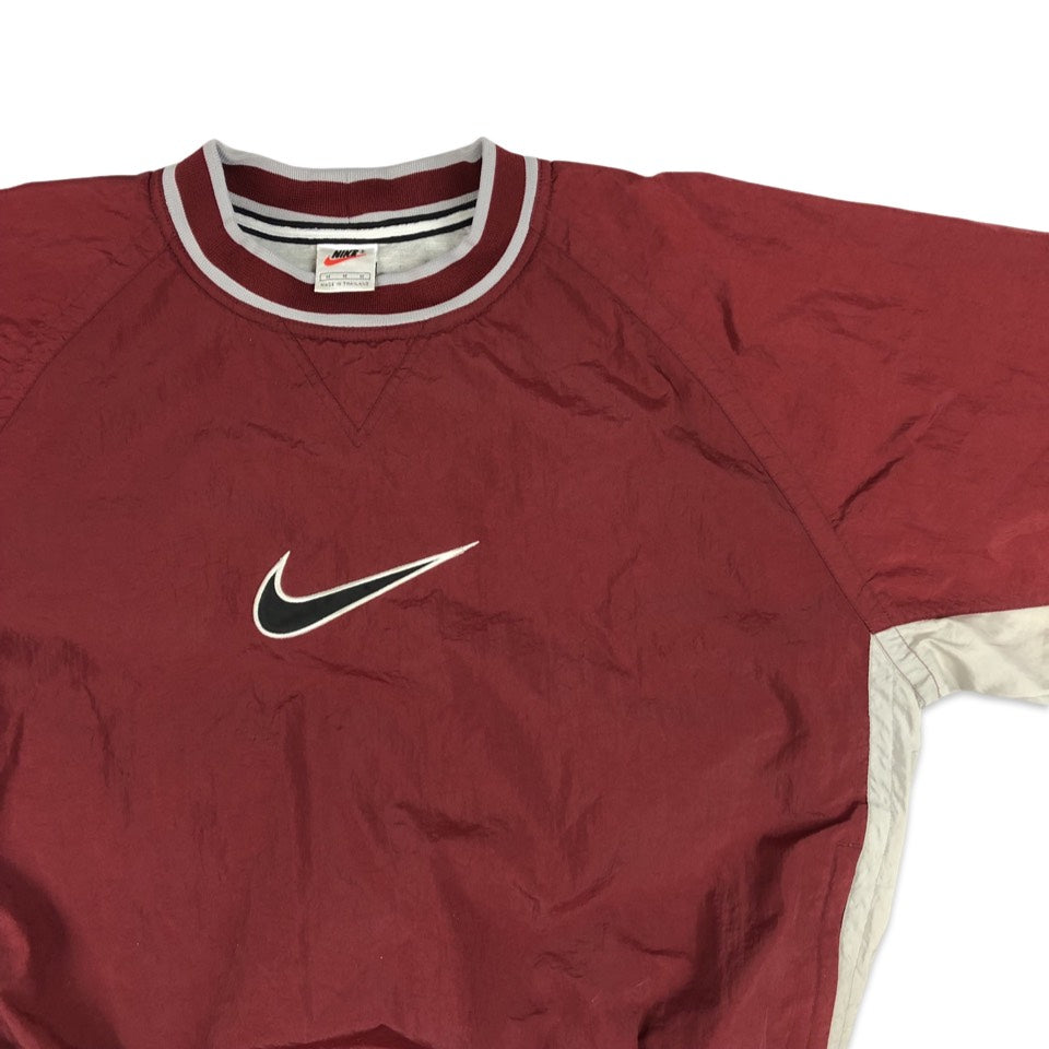 Vintage 90s Nike Red and White Pullover Windbreaker XL XXL