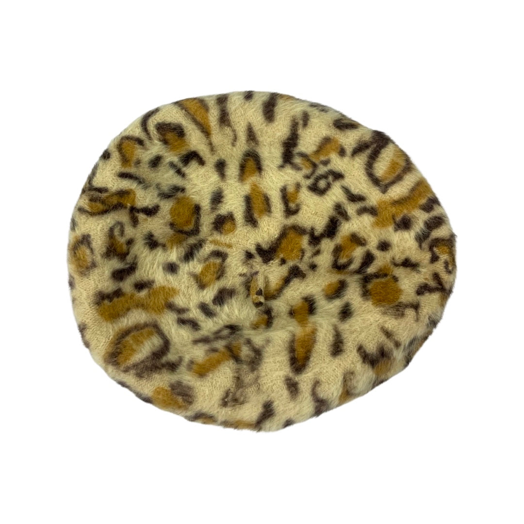 Vintage 60s Animal Leopard Print Beret