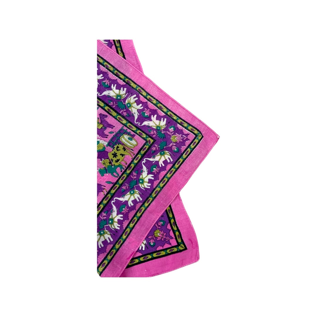 Vintage Boho Folk Art Bandana
