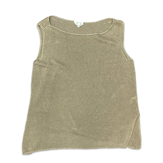 90s Taupe Knitted Vest Top 12 14