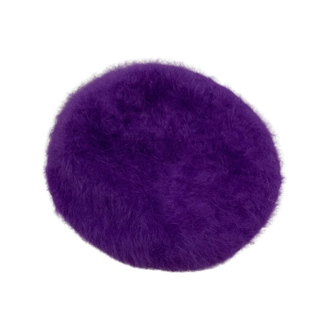 Vintage Purple Angora Beret
