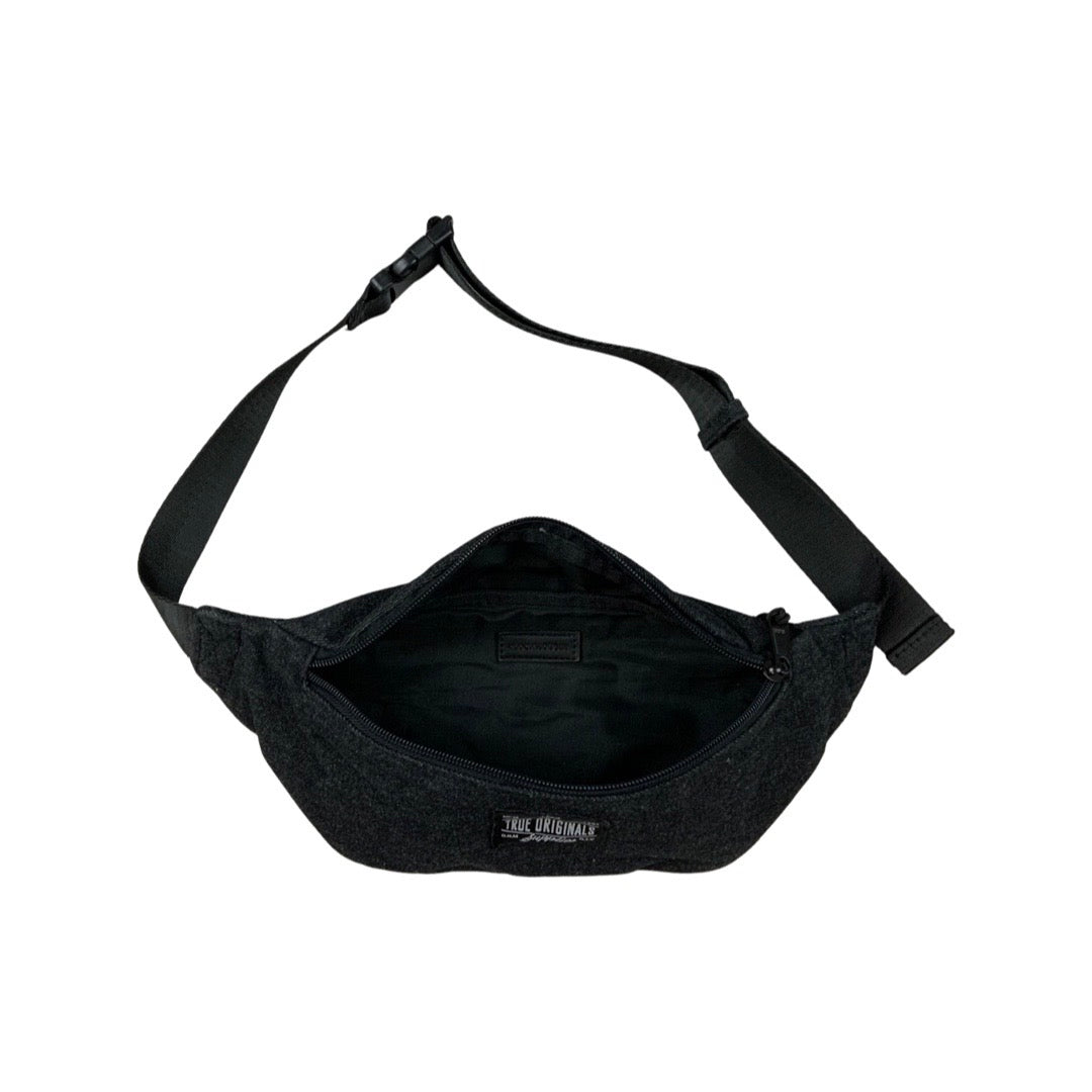 Vintage Black Denim Bum Bag