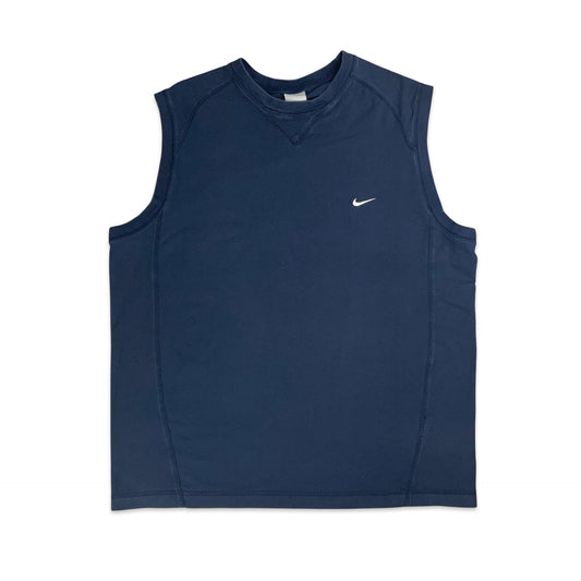 Y2K Navy Nike Vest Top L