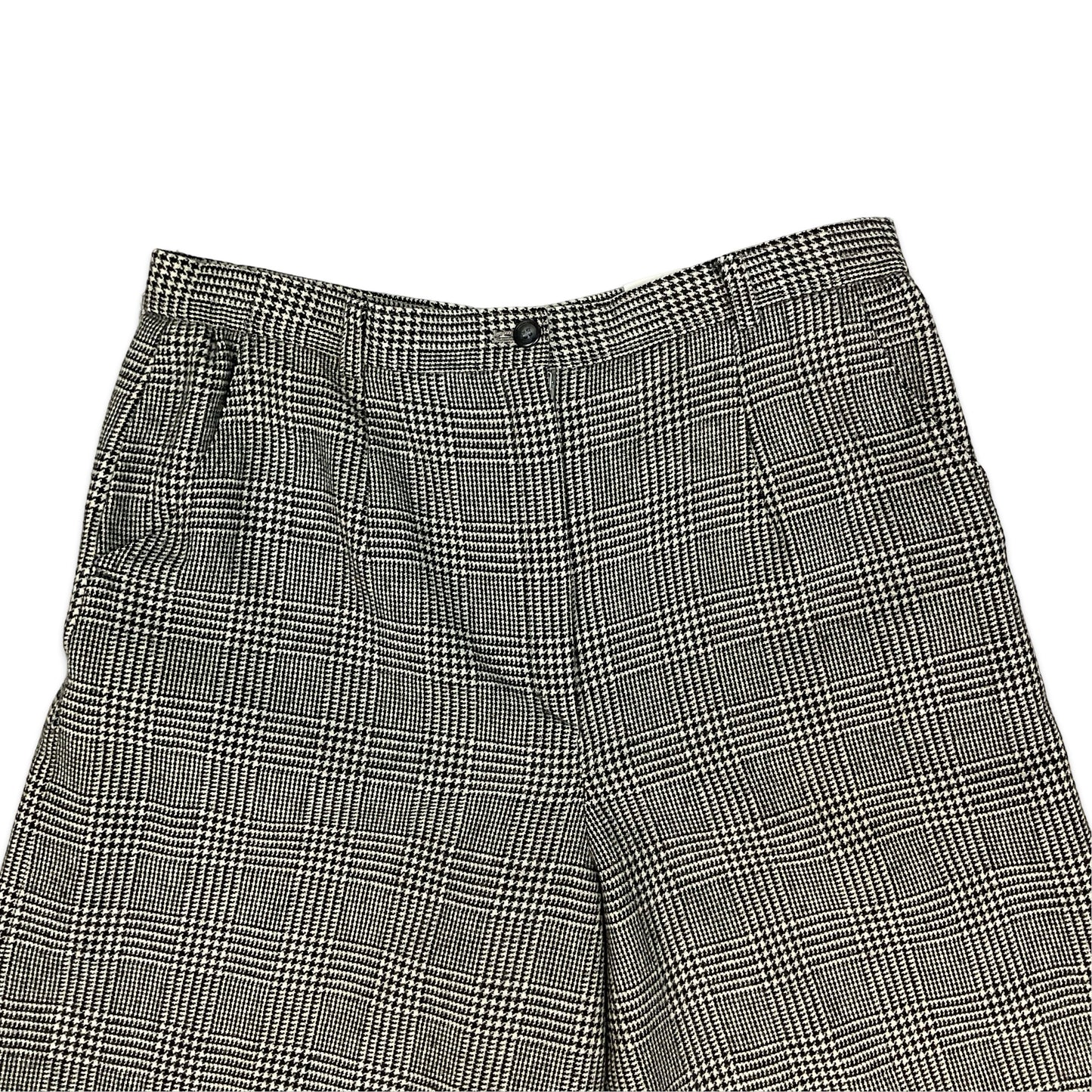 Vintage Houndstooth Wide Leg Shorts 14