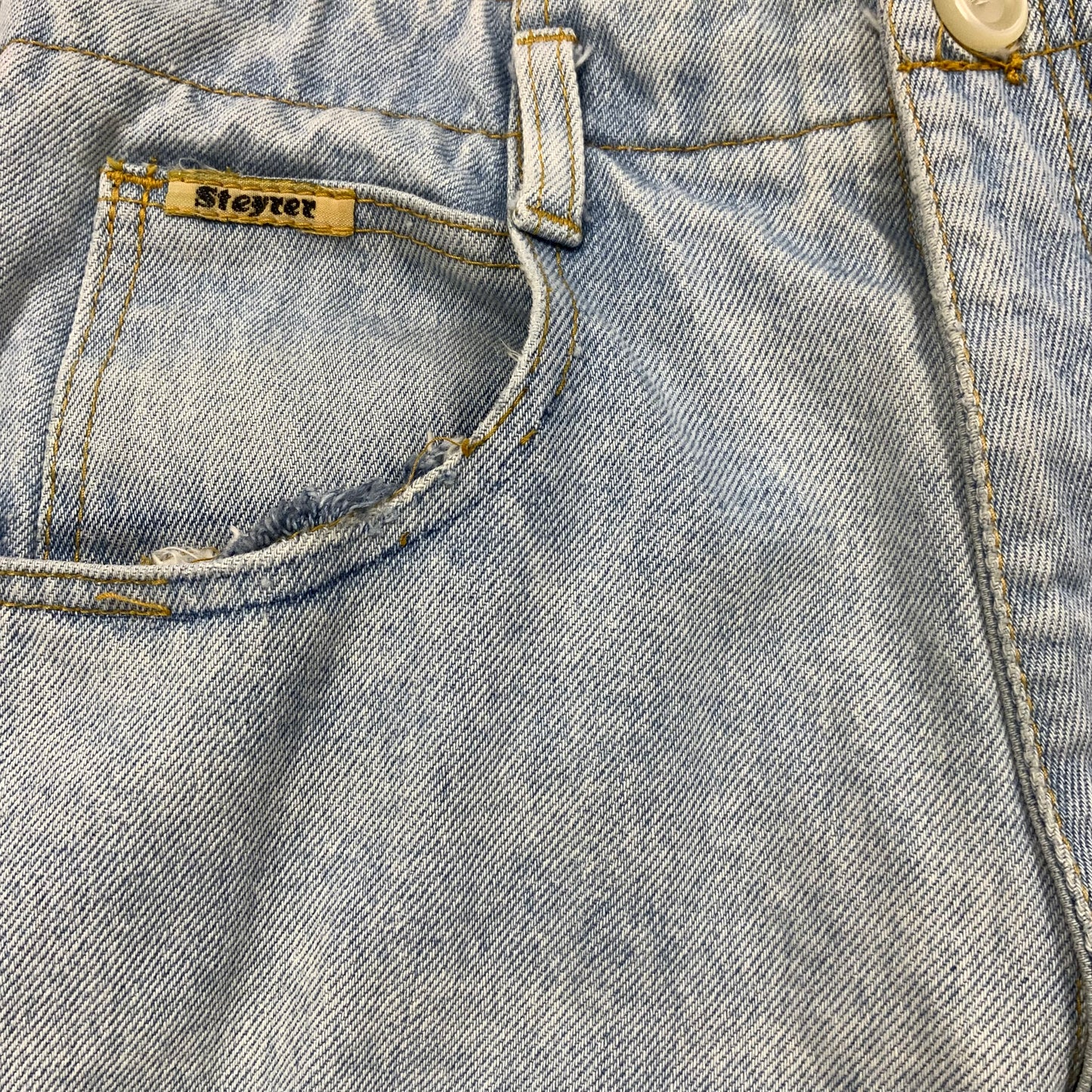 80s High Waist Light Denim Jeans 10