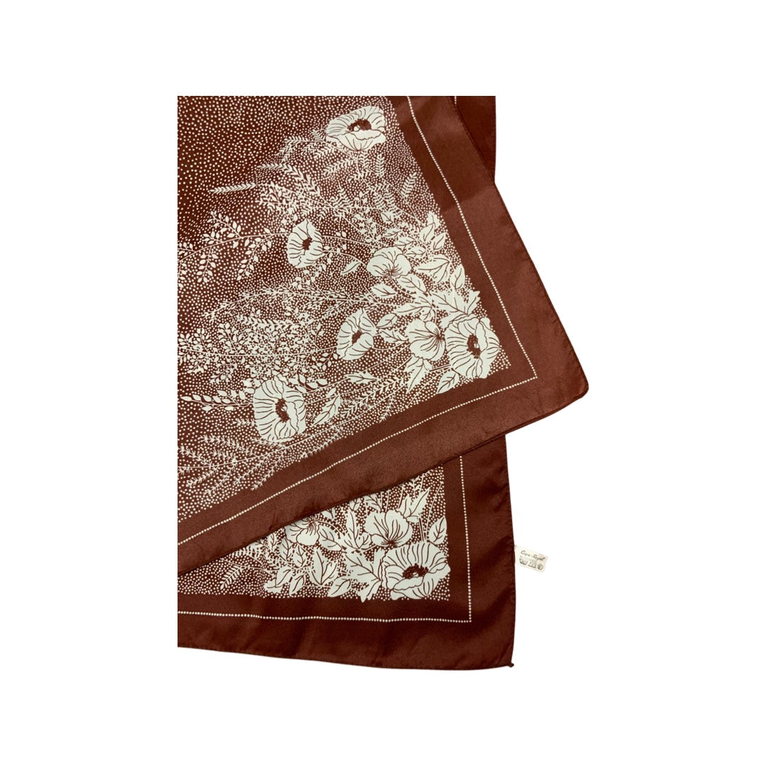 Vintage Brown and White Scarf