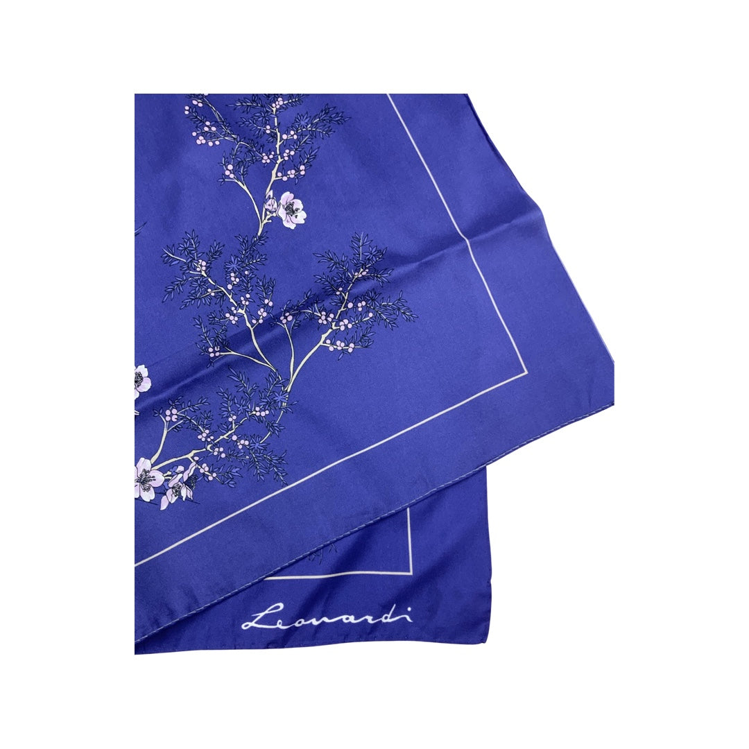 Vintage Purple Floral Scarf