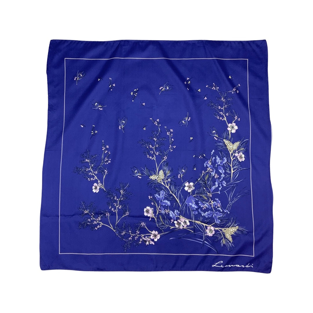 Vintage Purple Floral Scarf