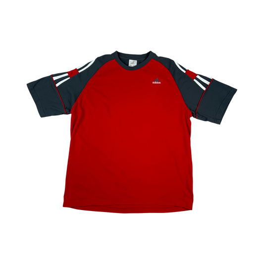 Vintage Y2K Adidas T-Shirt Red XL