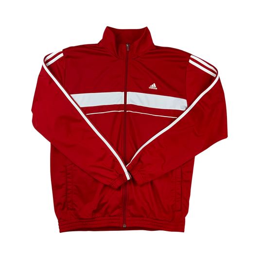 Vintage Y2K Adidas Track Jacket Red White XL