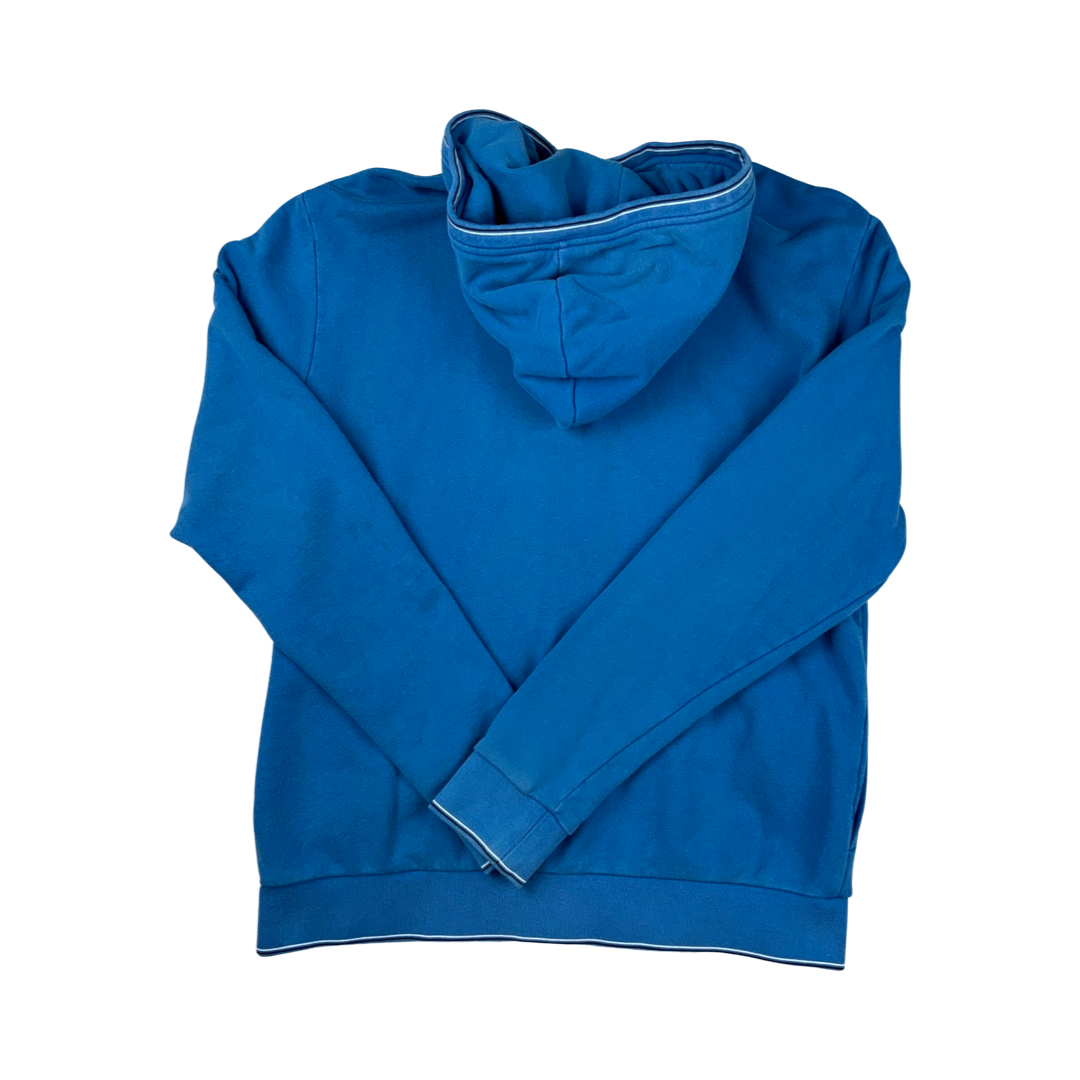 Vintage Y2K Lacoste Zip-Up Hoodie Blue L