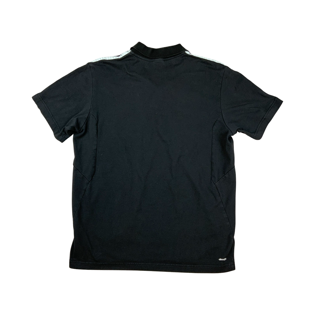 Vintage Y2K Adidas All Blacks Polo Shirt Black M