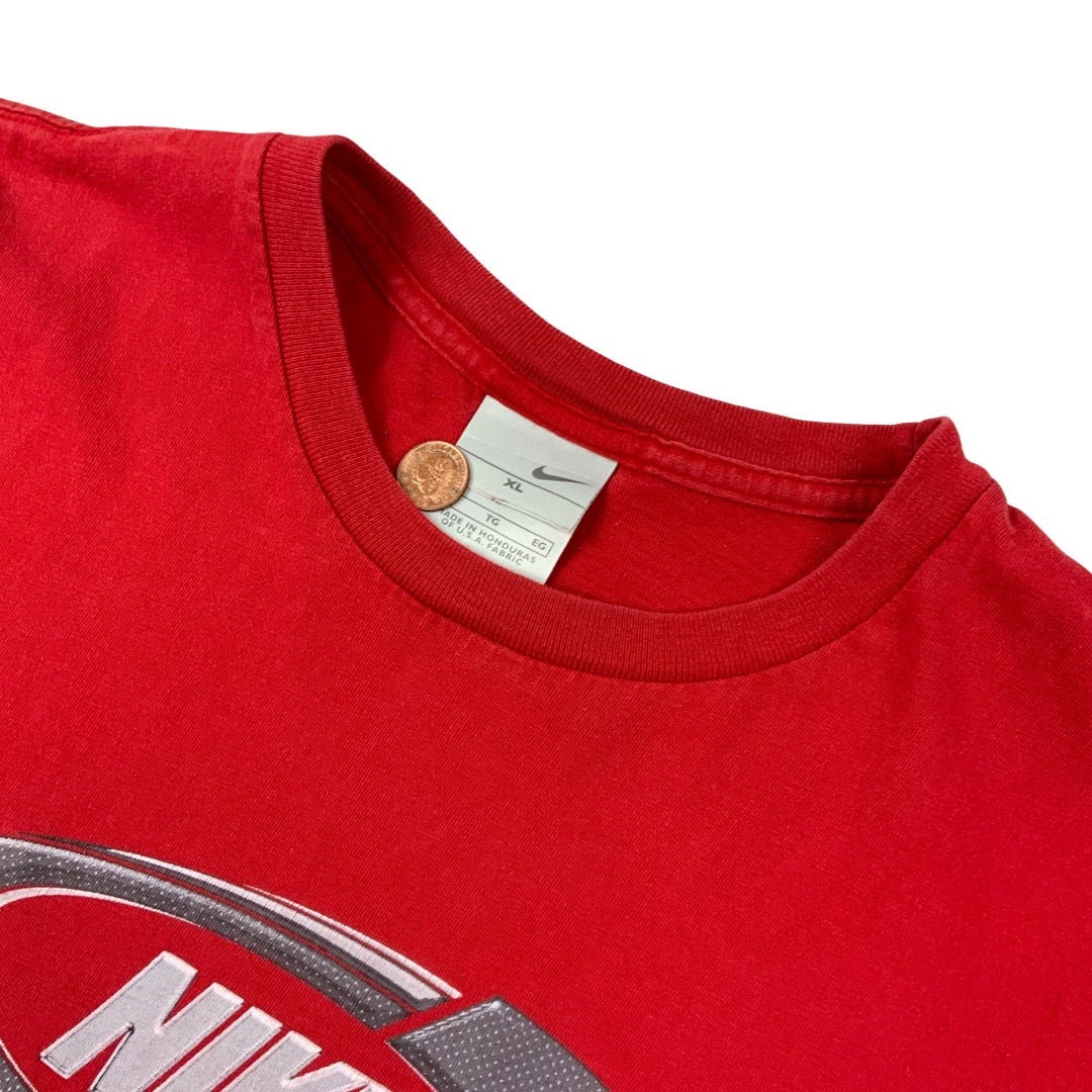 Vintage Y2K Nike T-Shirt Red L