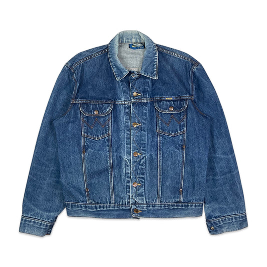 Vintage 70s Wrangler Blue Denim Jacket S M L