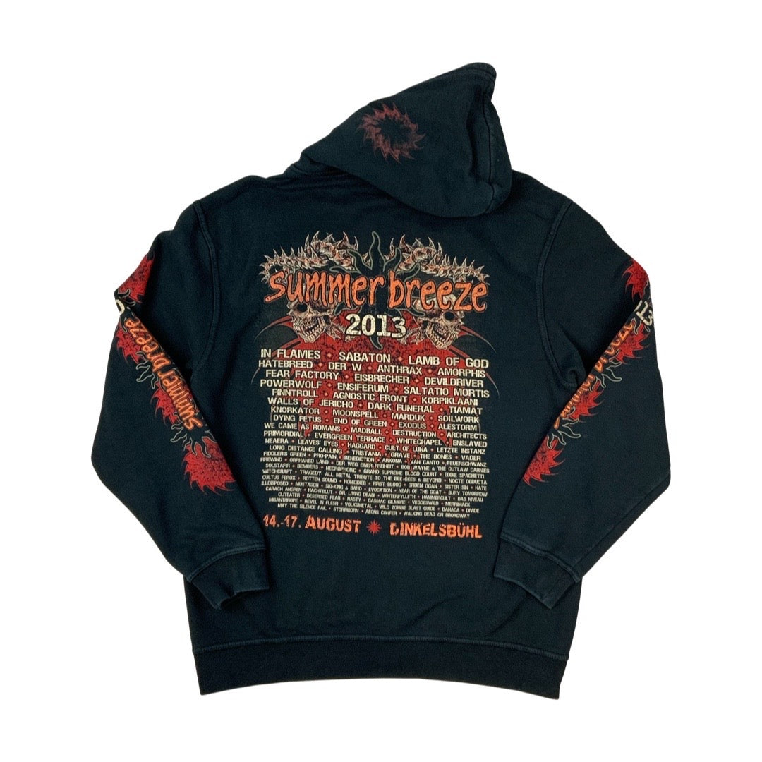 Vintage Y2K Summer Breeze Festival 2013 Zip-Up Hoodie L