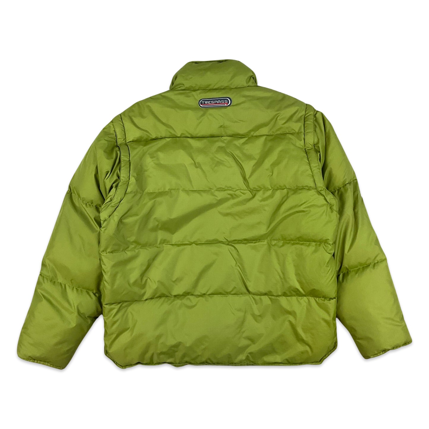 Vintage Trespass Lime Green Puffer Jacket M L