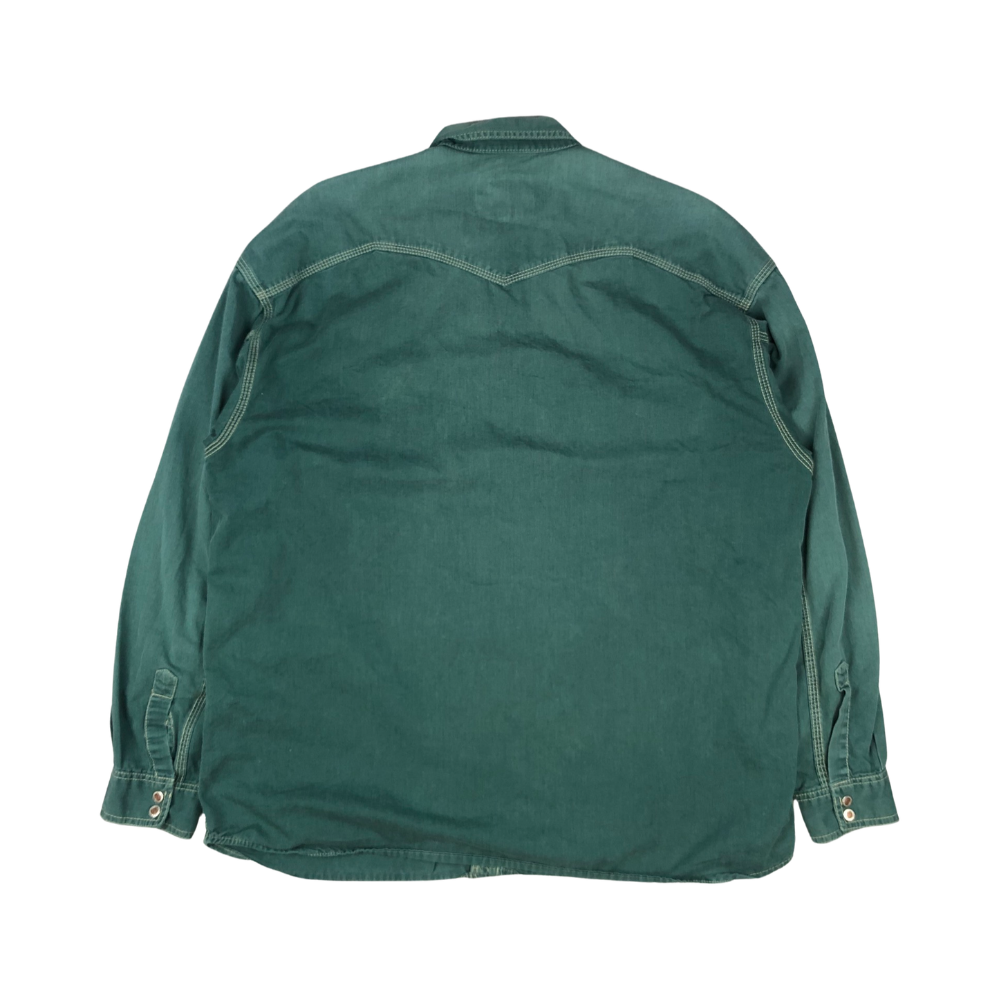 Vintage Marc O' Polo Green Western Denim Shirt XL