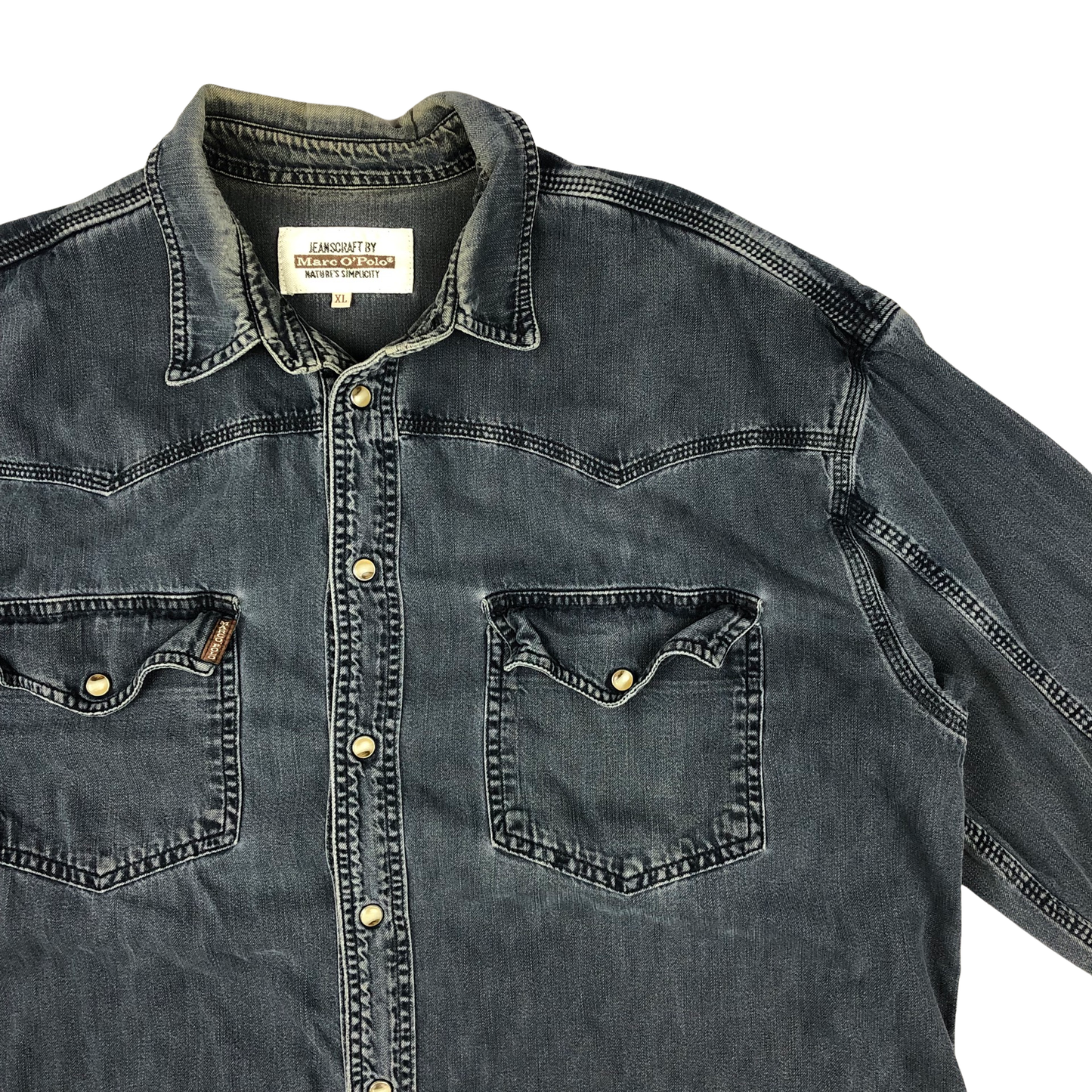 Vintage Marc O' Polo Grey Denim Shirt XL