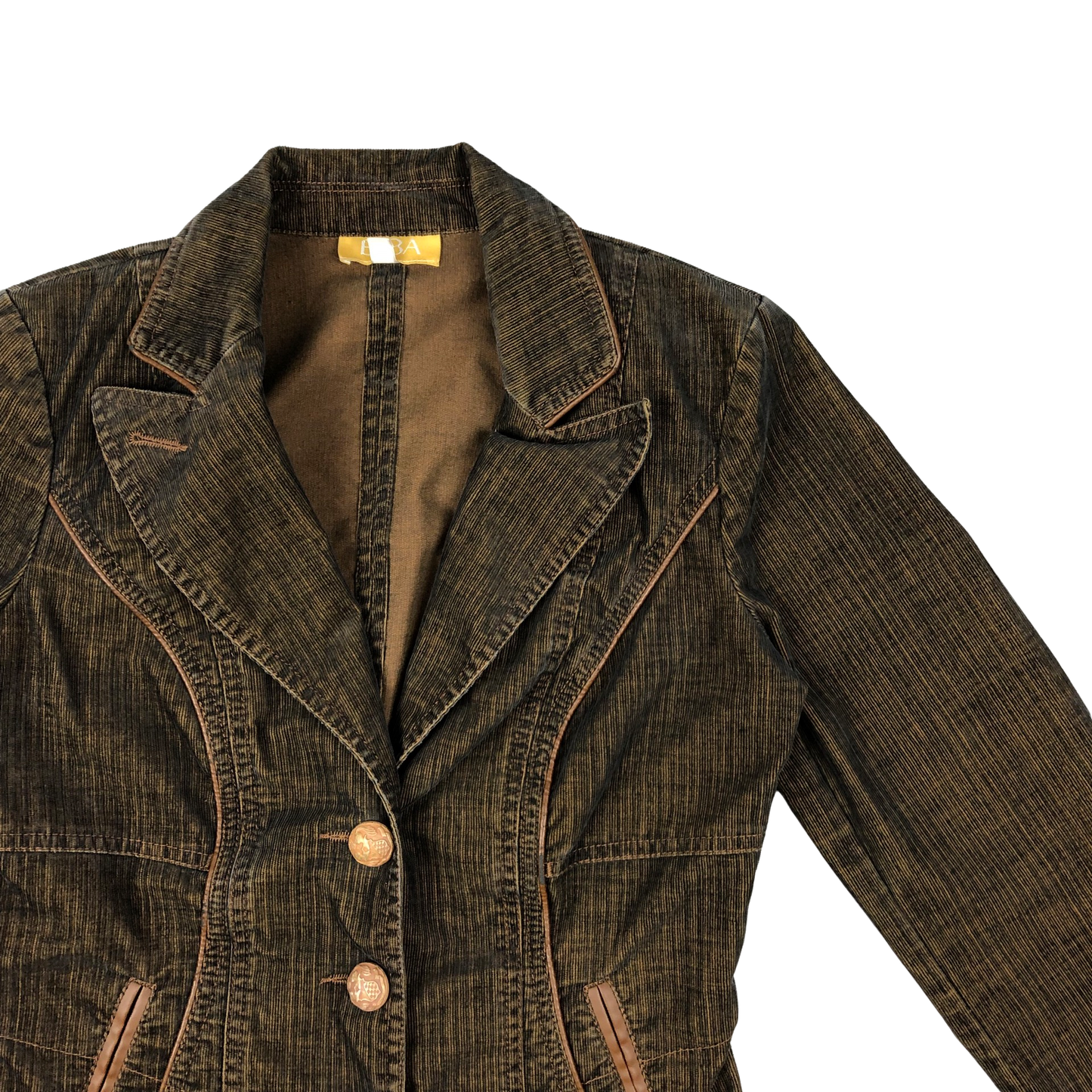 Vintage Y2K Brown Corduroy Blazer 8 10