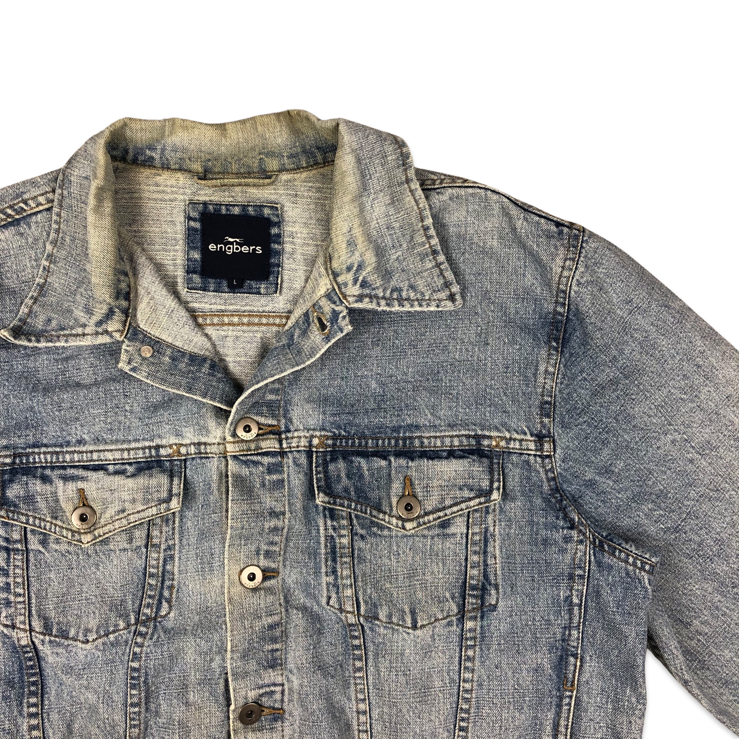 Vintage Light Wash Blue Denim Jacket XL