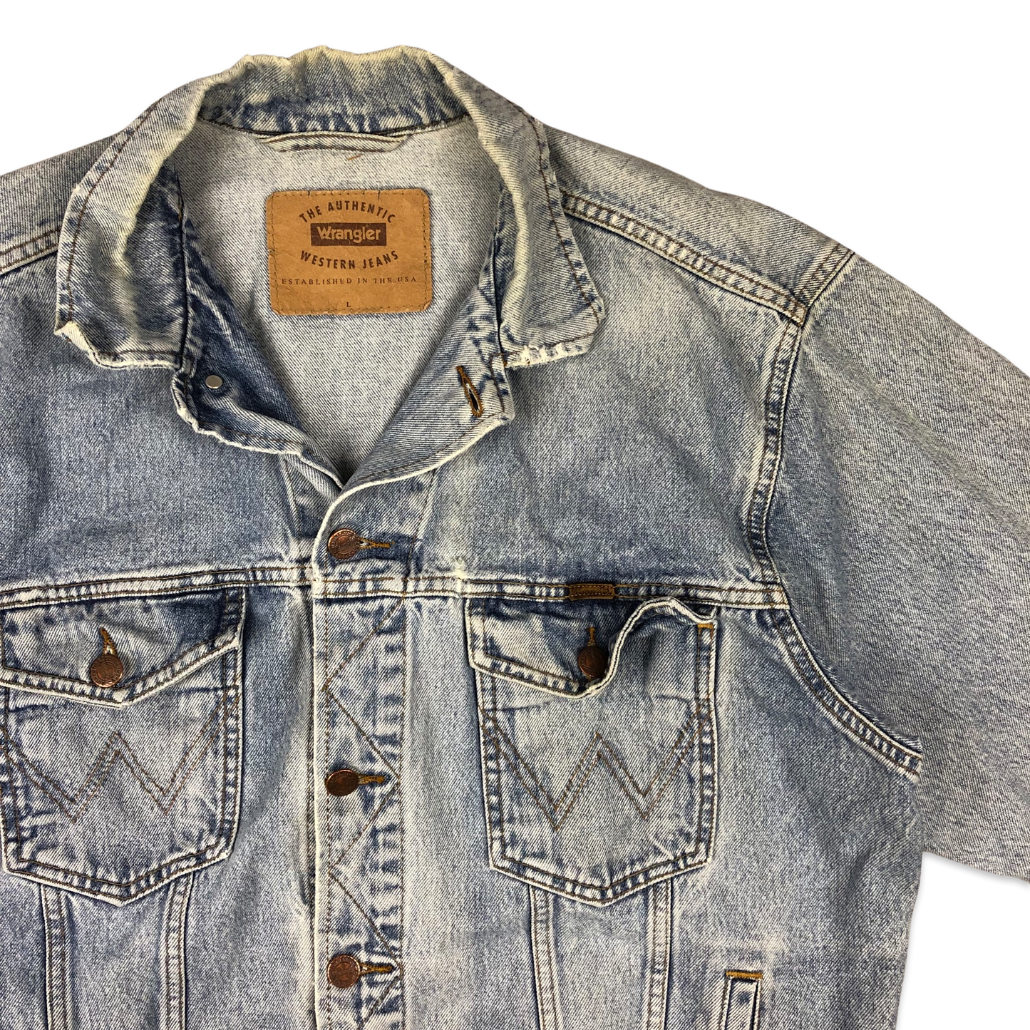 Vintage Wrangler Light Wash Denim Jacket XL