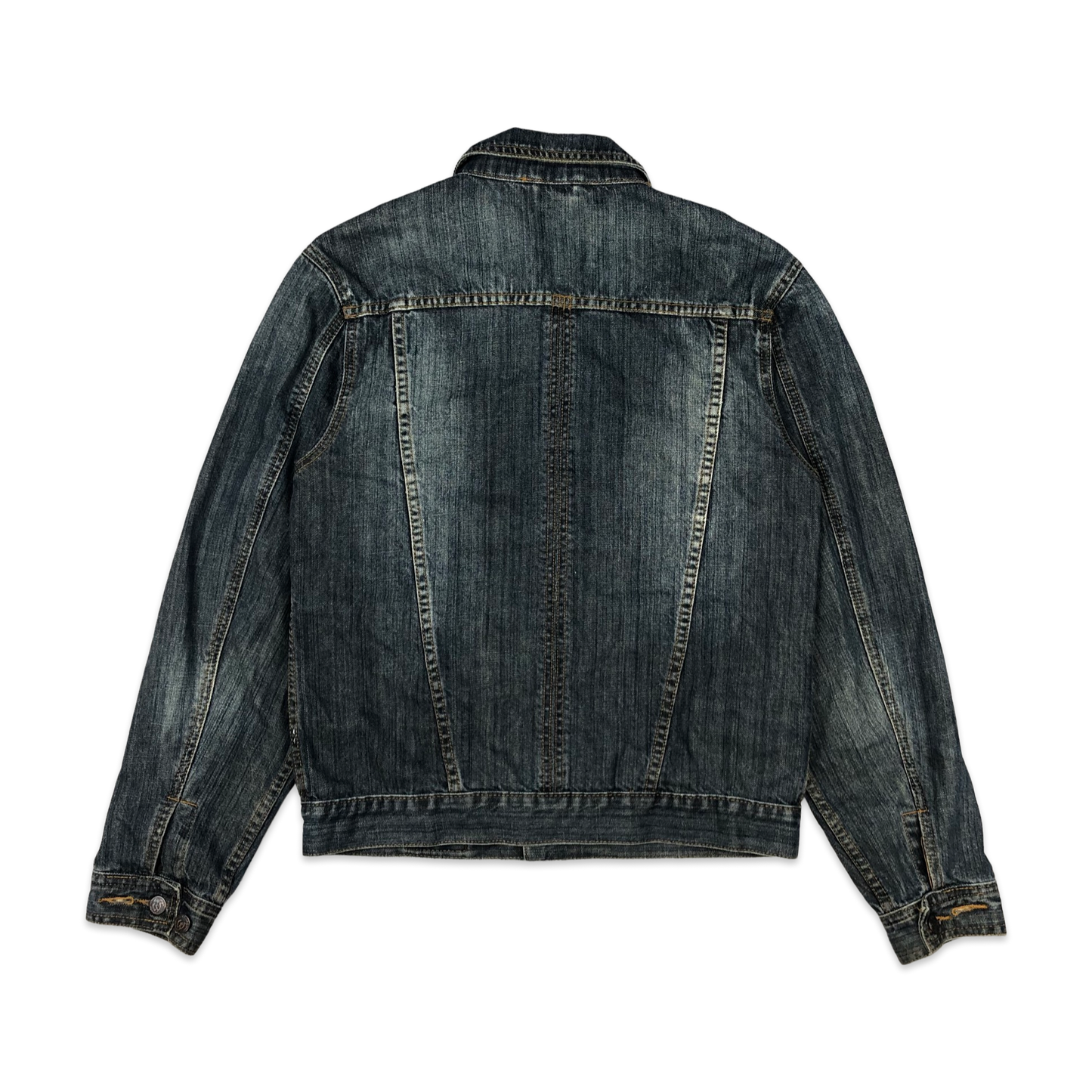 Vintage Y2K Dark Blue Denim Jacket M