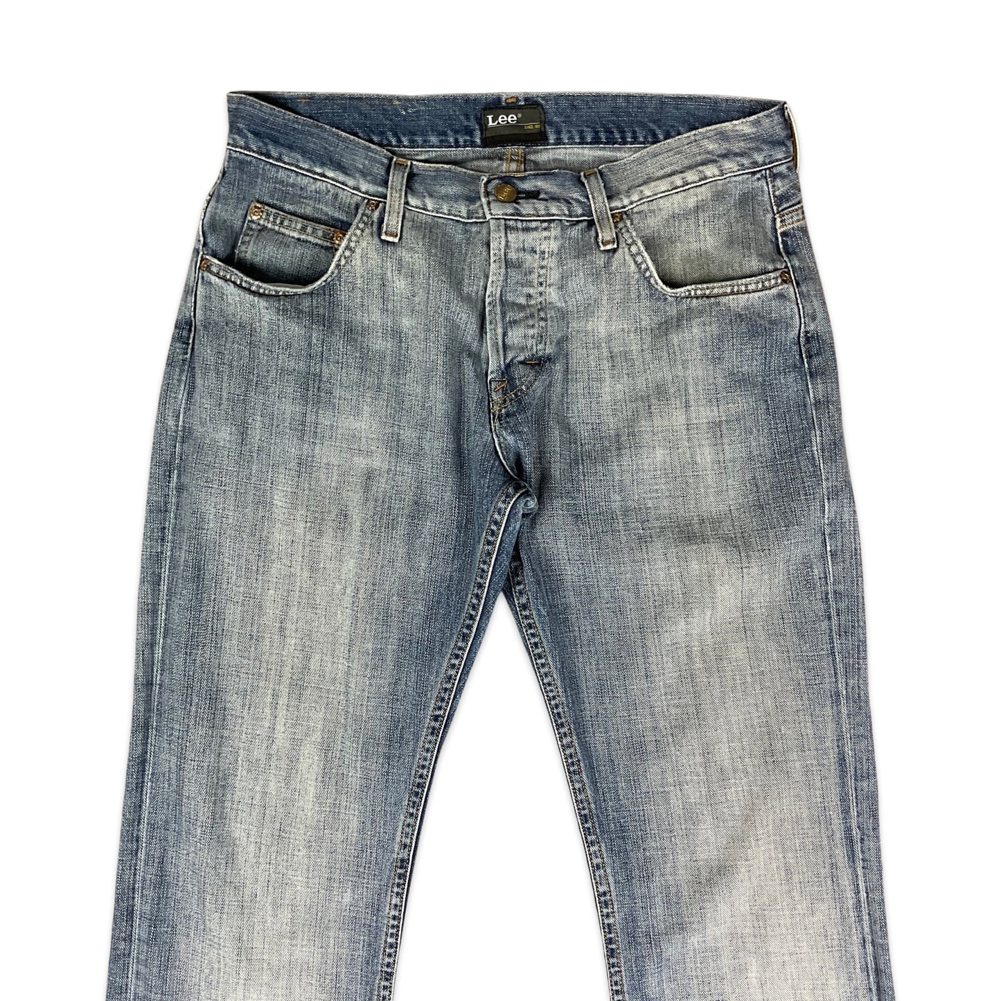 Vintage Lee Straight Leg Light Stonewash Jeans 34W 34L