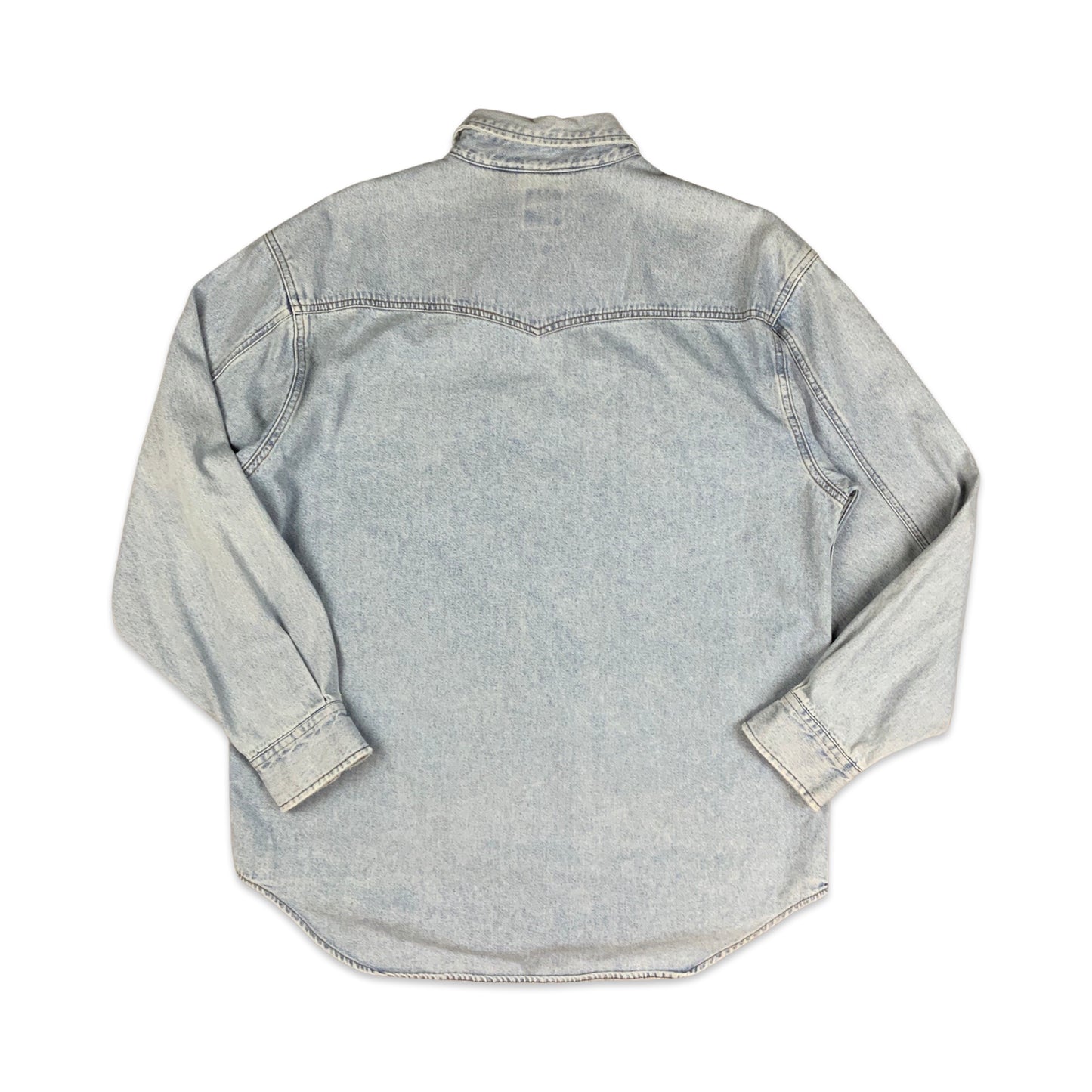 Vintage GAP Light Blue Stonewash Denim Shirt M L