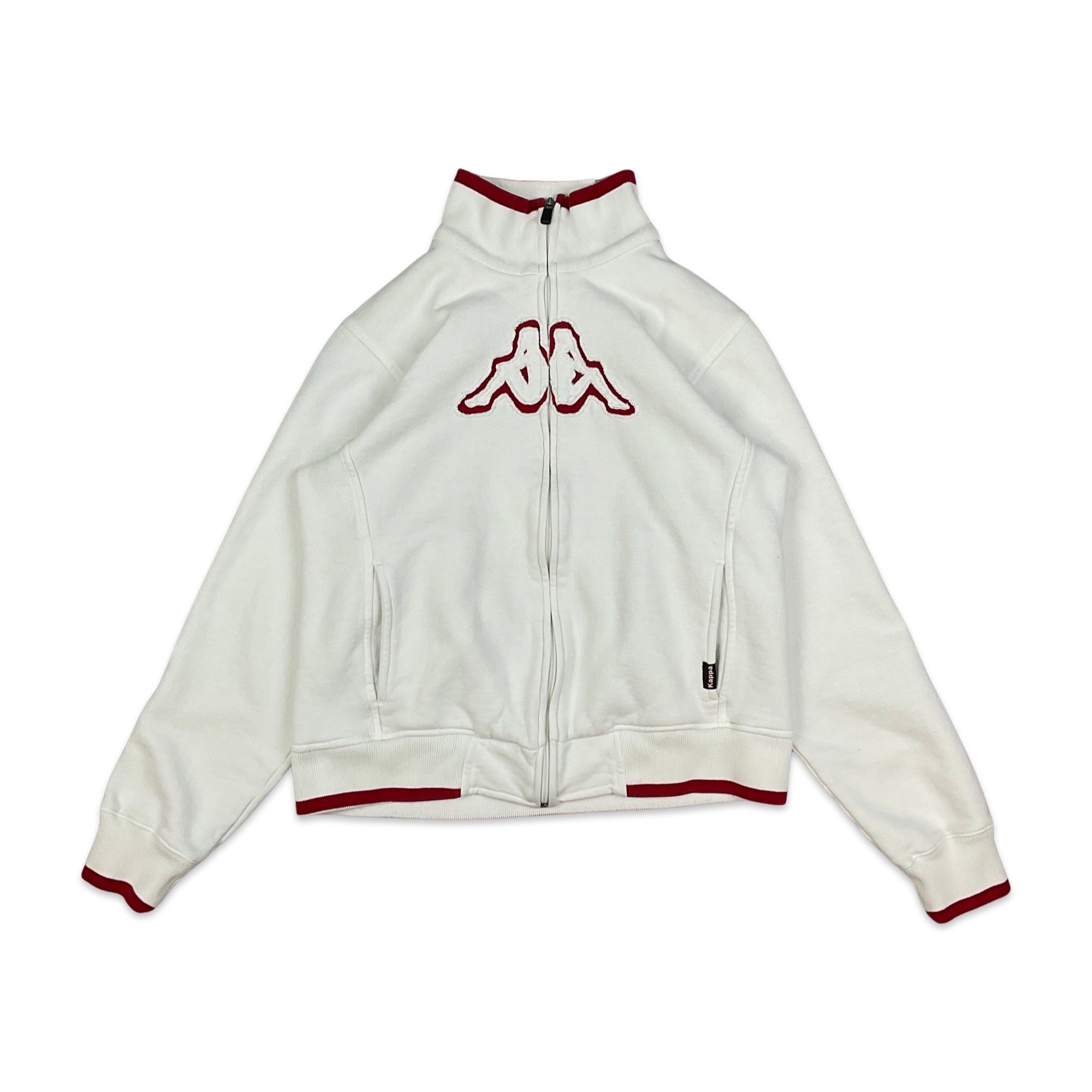 White kappa cheap track jacket