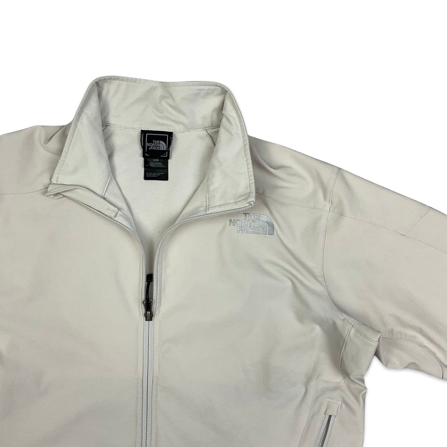 The North Face White Soft Shell Zip Up Jacket 16 18 20
