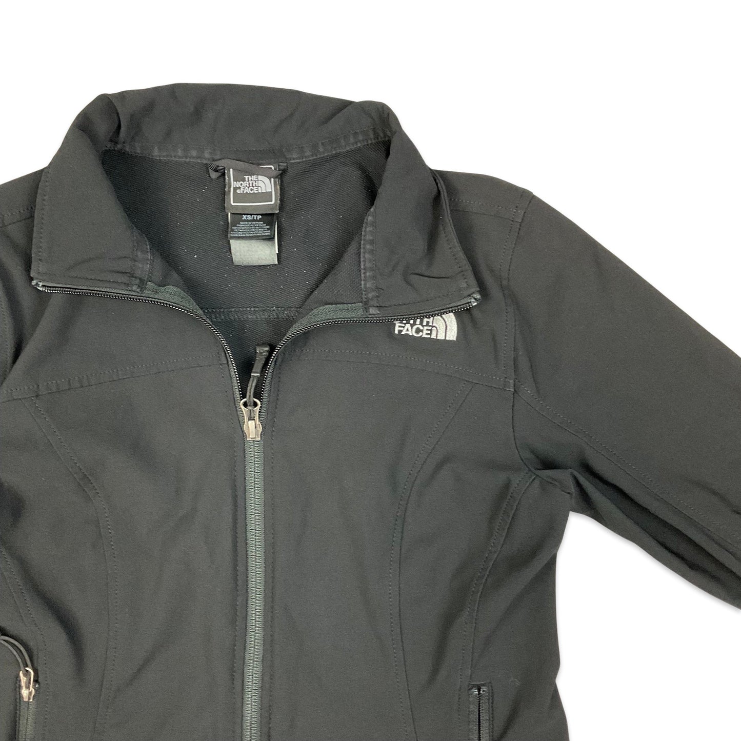 The North Face Black Soft Shell Zip Up Jacket 4 6