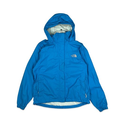 The North Face Light Blue HyVent Raincoat 10 12 14