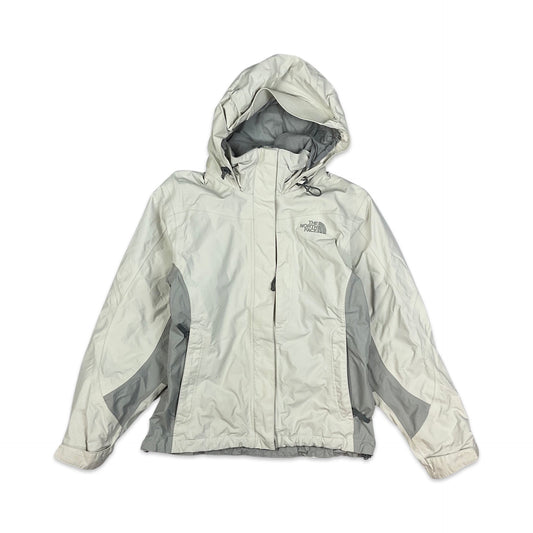 The North Face Cream Grey Raincoat 8 10 12