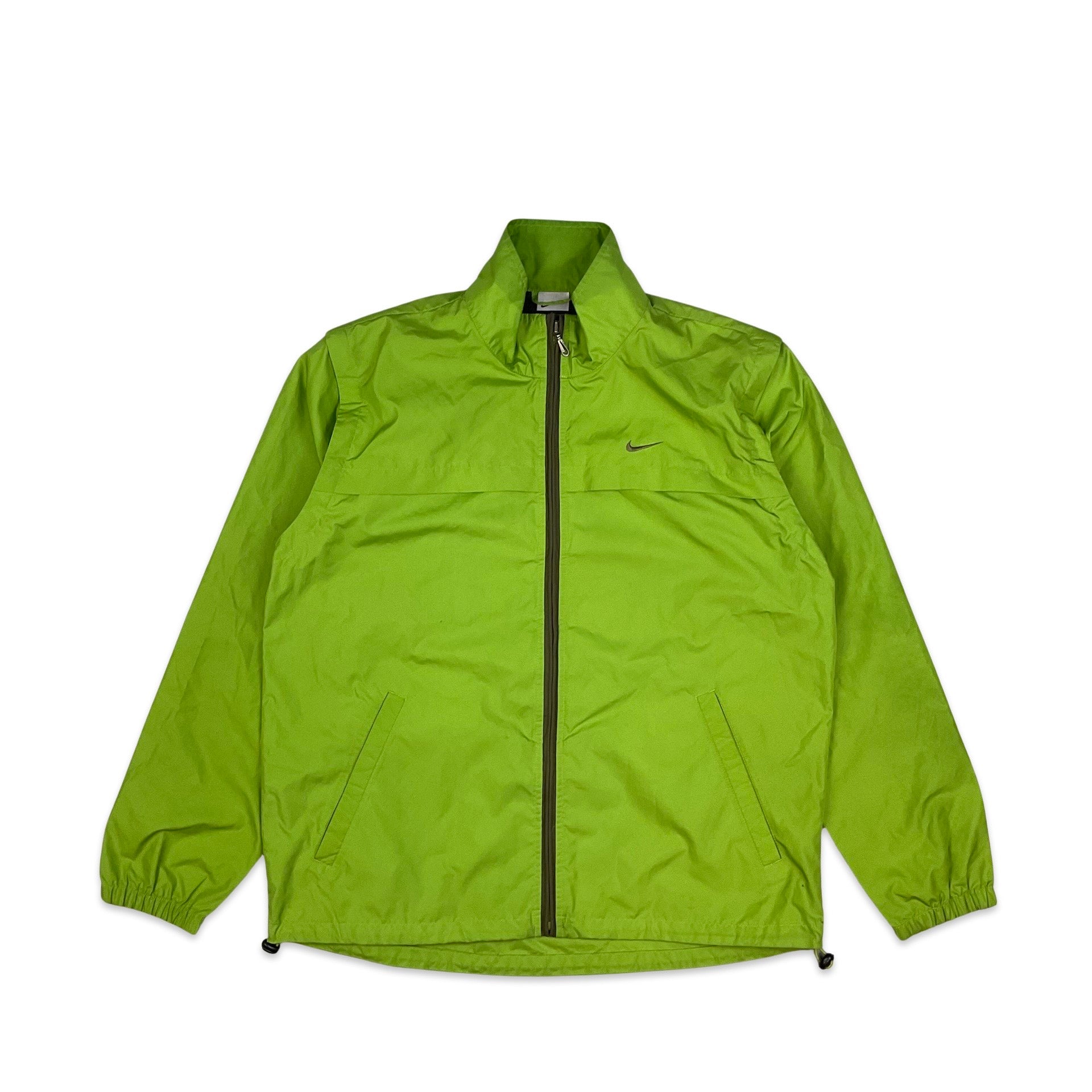 Lime green store nike windbreaker