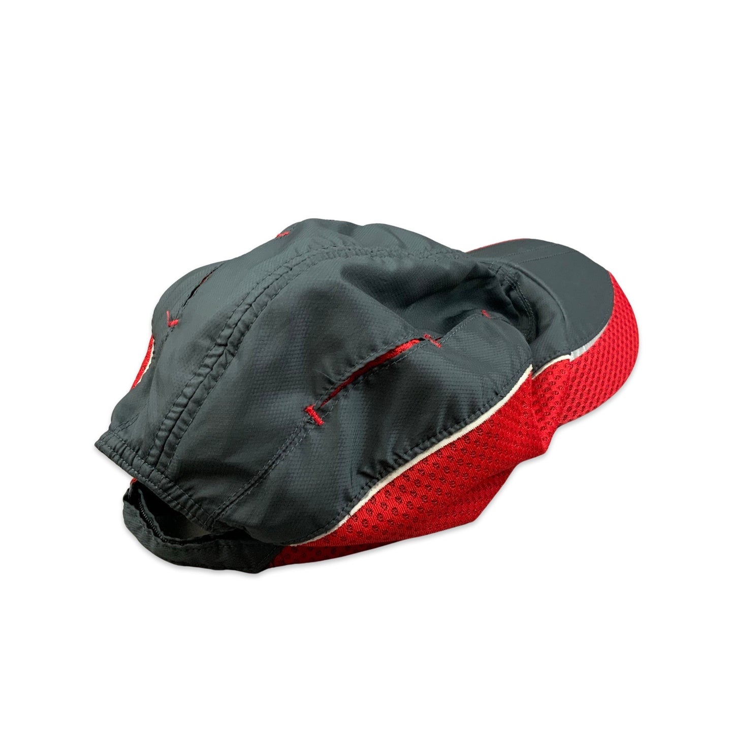 00s Nike Charcoal Grey and Red Baseball Cap