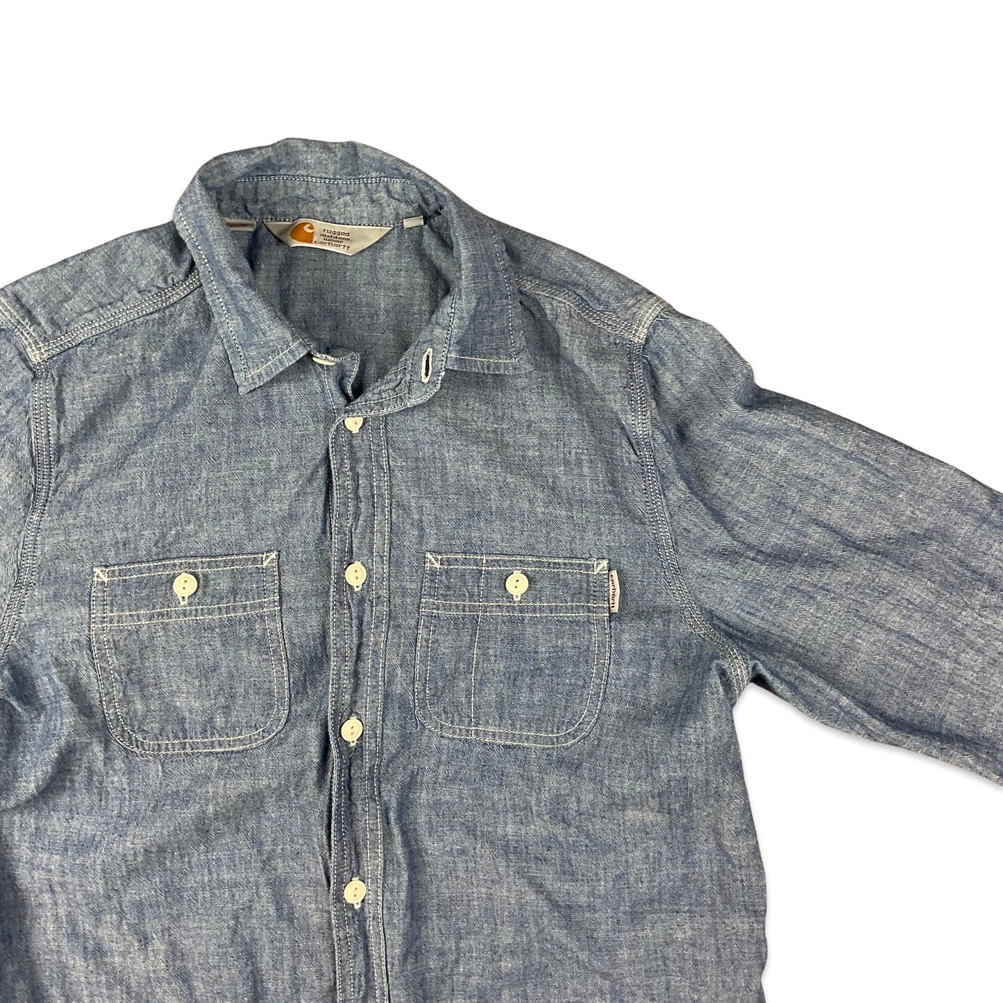 Carhartt Blue Chambray Shirt XS S