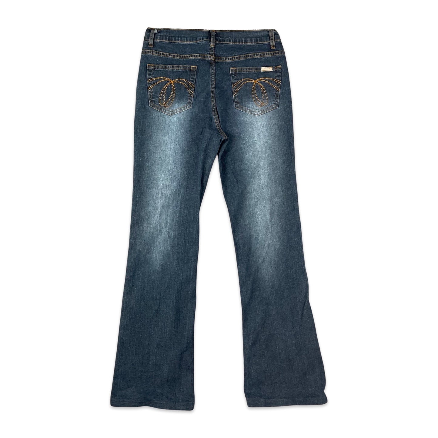 Y2K Dark Blue Flared Jeans 10