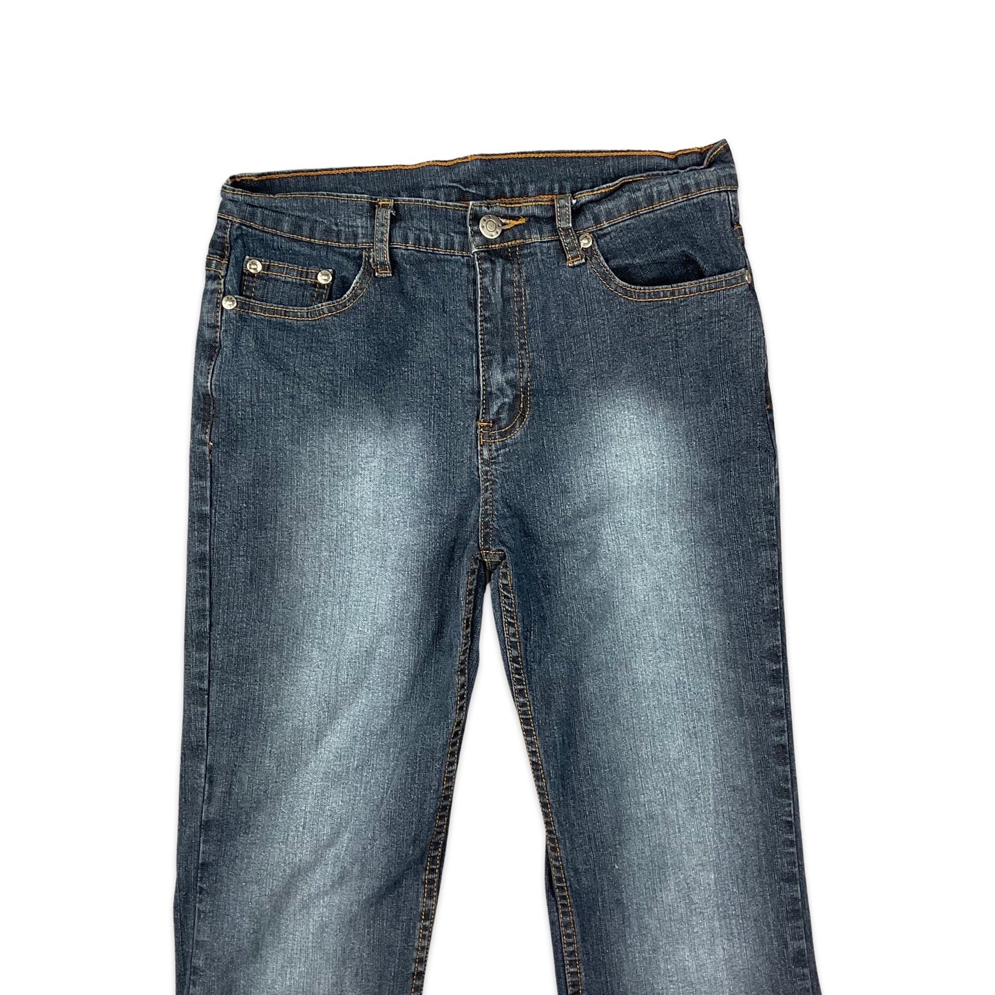 Y2K Dark Blue Flared Jeans 10